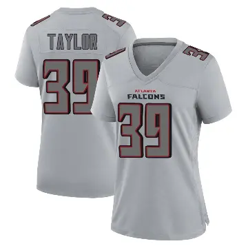 ＃39 Women's Keith Taylor Gray Game Atlanta Falcons Atmosphere Fashion Jersey