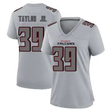 ＃39 Women's Keith Taylor Jr. Gray Game Atlanta Falcons Atmosphere Fashion Jersey