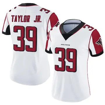 ＃39 Women's Keith Taylor Jr. White Limited Atlanta Falcons Vapor Untouchable Jersey