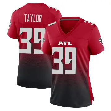 ＃39 Women's Keith Taylor Red Game Atlanta Falcons 2nd Alternate Jersey