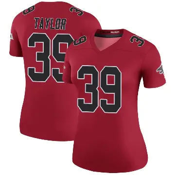 ＃39 Women's Keith Taylor Red Legend Atlanta Falcons Color Rush Jersey