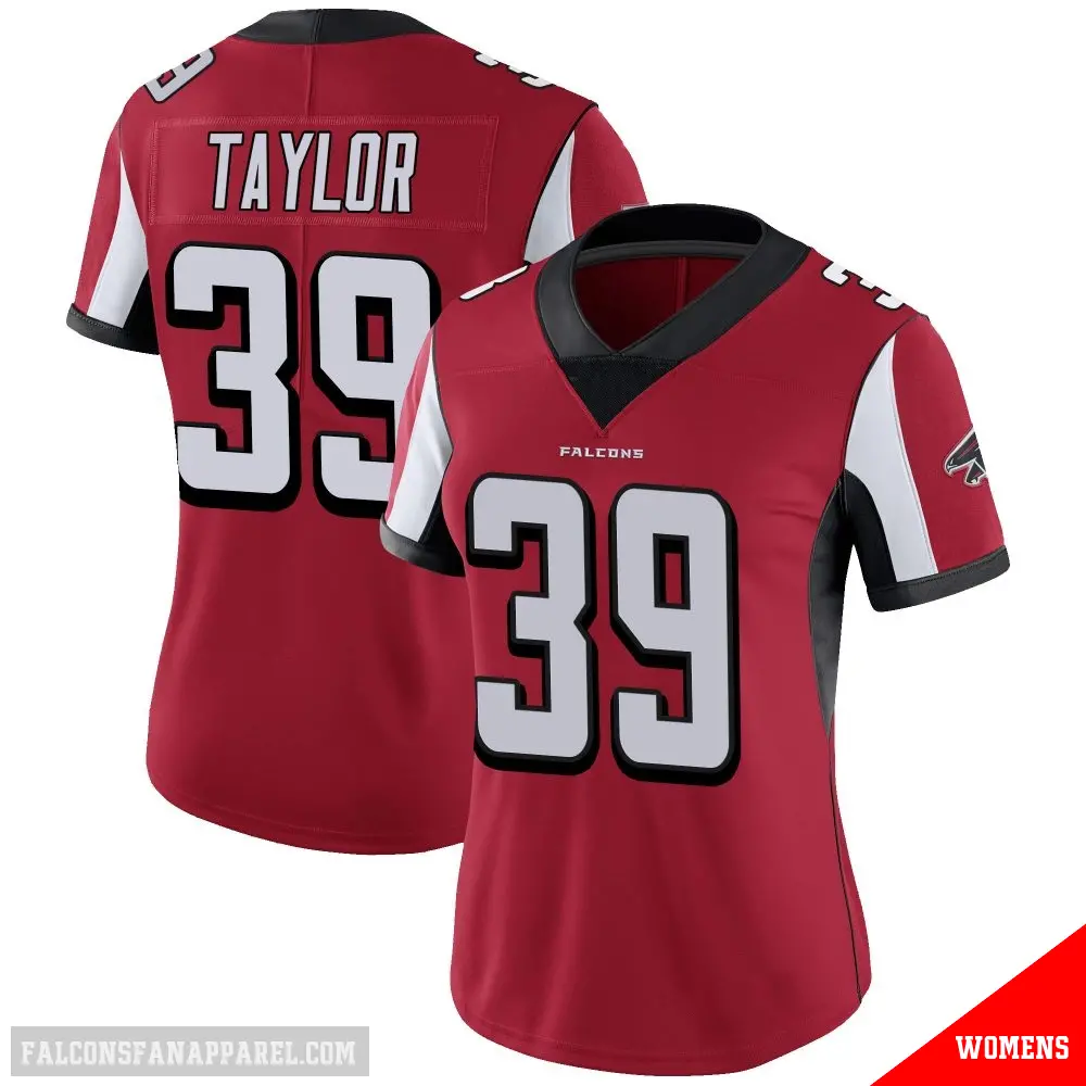 ＃39 Women's Keith Taylor Red Limited Atlanta Falcons Team Color Vapor Untouchable Jersey