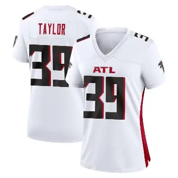 ＃39 Women's Keith Taylor White Game Atlanta Falcons Jersey