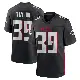 ＃39 Youth Keith Taylor Black Game Atlanta Falcons Alternate Jersey