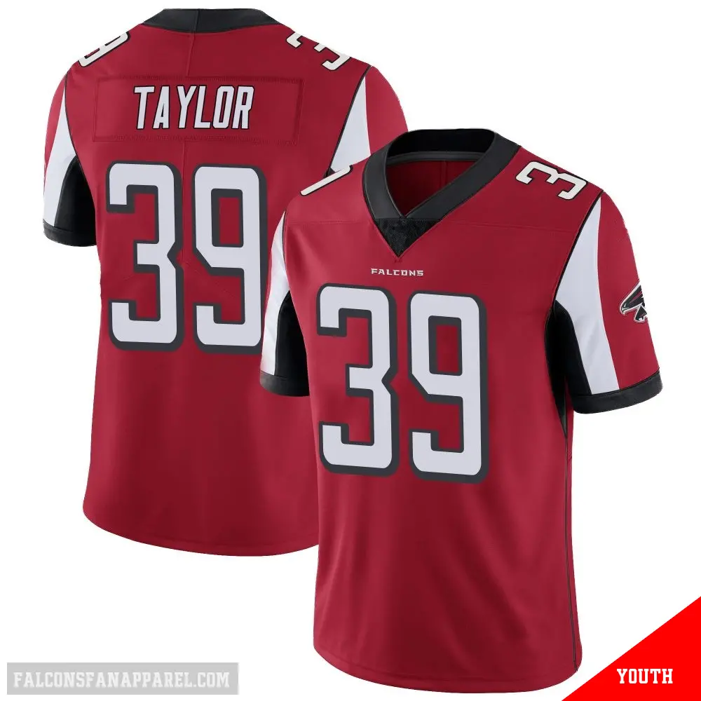 ＃39 Youth Keith Taylor Red Limited Atlanta Falcons Team Color Vapor Untouchable Jersey