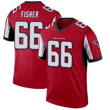 ＃66 Youth Joey Fisher Red Legend Atlanta Falcons Jersey