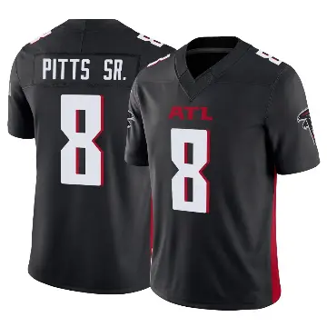 ＃8 Men's Kyle Pitts Sr. Black Limited Atlanta Falcons Vapor F.U.S.E. Jersey