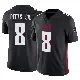 ＃8 Men's Kyle Pitts Sr. Black Limited Atlanta Falcons Vapor F.U.S.E. Jersey