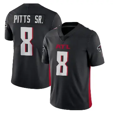 ＃8 Men's Kyle Pitts Sr. Black Limited Atlanta Falcons Vapor Untouchable Jersey