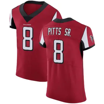 ＃8 Men's Kyle Pitts Sr. Red Elite Atlanta Falcons Team Color Jersey