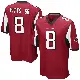 ＃8 Men's Kyle Pitts Sr. Red Game Atlanta Falcons Team Color Jersey