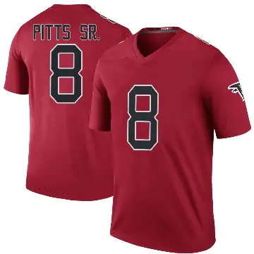 ＃8 Men's Kyle Pitts Sr. Red Legend Atlanta Falcons Color Rush Jersey