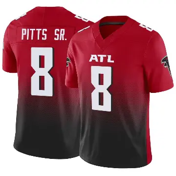 ＃8 Men's Kyle Pitts Sr. Red Limited Atlanta Falcons Vapor F.U.S.E. Jersey
