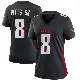 ＃8 Women's Kyle Pitts Sr. Black Game Atlanta Falcons Alternate Jersey