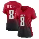 ＃8 Women's Kyle Pitts Sr. Red Game Atlanta Falcons 2nd Alternate Jersey