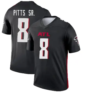 ＃8 Youth Kyle Pitts Sr. Black Legend Atlanta Falcons Jersey