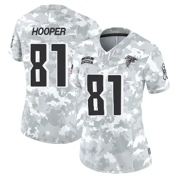 ＃81 Women's Austin Hooper Arctic Camo Limited Atlanta Falcons 2024 Salute to Service Jersey