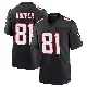 ＃81 Youth Austin Hooper Black Game Atlanta Falcons Alternate Throwback Jersey