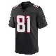 ＃81 Youth Austin Hooper Black Game Atlanta Falcons Alternate Throwback Jersey