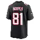 ＃81 Youth Austin Hooper Black Game Atlanta Falcons Alternate Throwback Jersey