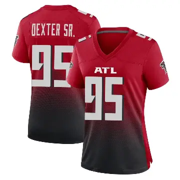 ＃95 Women's Gervon Dexter Sr. Red Game Atlanta Falcons 2nd Alternate Jersey