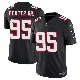 ＃95 Youth Gervon Dexter Sr. Black Limited Atlanta Falcons Alternate Throwback Vapor F.U.S.E. Stitched Jersey