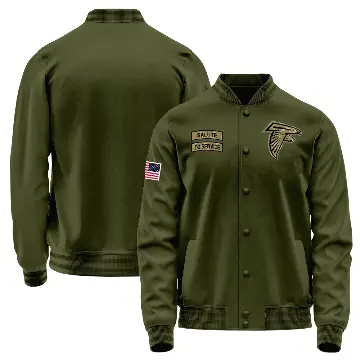 Men's Olive Atlanta Falcons Salute to Service Sideline Performance Jacket
